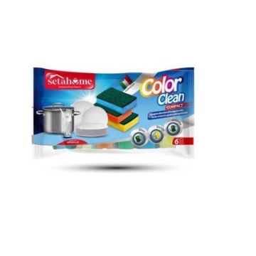 Esponja Colour Clean 4 Pz Col Vari   M/Setahome